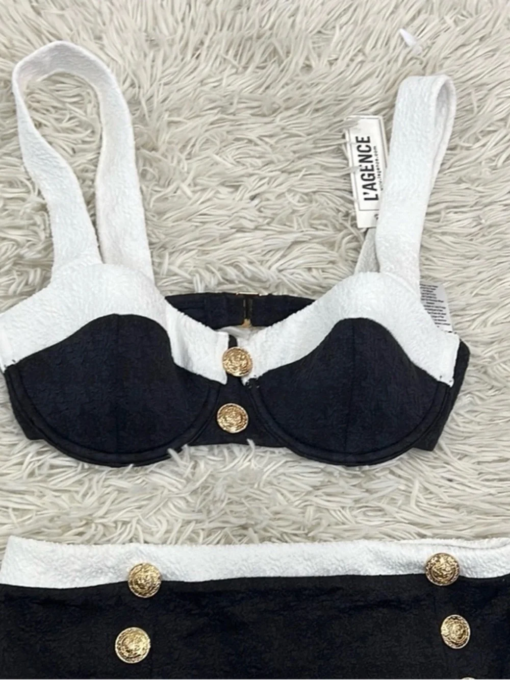 NEW L’agence set Alexandria Bikini Top and Bottom in Set